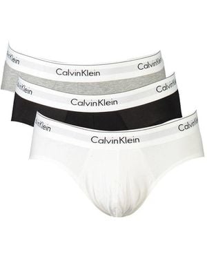Calvin Klein Grey Cotton Underwear - White