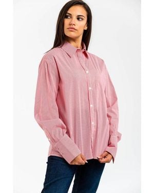 Gas Red Cotton Shirt - Pink