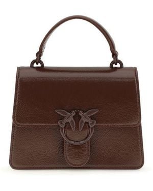 Pinko Brown Goatskin Handbag