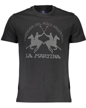 La Martina Cotton T-Shirt - Black