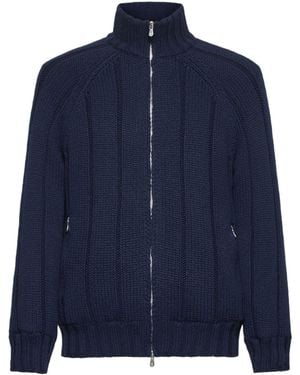 Brunello Cucinelli Blue Cashmere Jacket