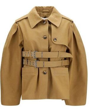 Ganni Beige Cotton Full - Natural