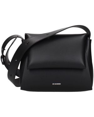 Jil Sander Black Leather Crossbody Bag
