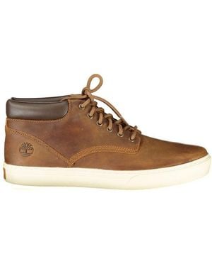 Timberland Marrone Synthetic Men Trainer - Brown
