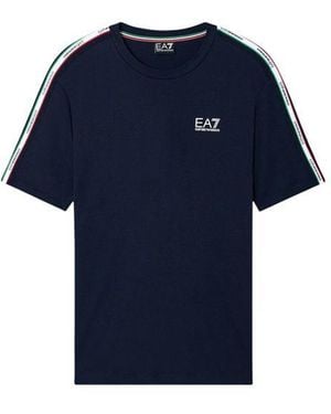EA7 Blue Cotton Sportswear