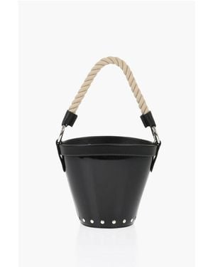 Maison Margiela Black Leather Shoulder Bag