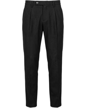 Baldinini Black Viscose Men Trousers