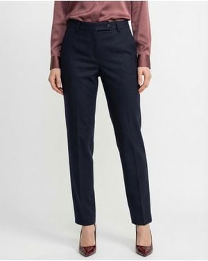 Brunello Cucinelli Blue Cotton Dress Trousers