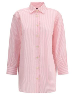 Deperlu Multicolour Cotton Shirt - Pink