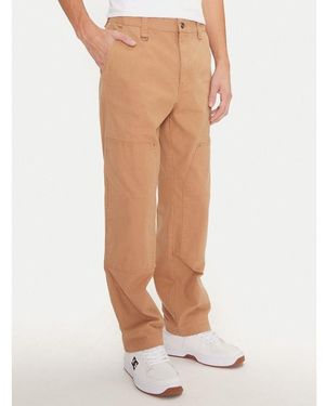 Champion Brown Cotton Casual Trousers