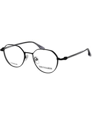Trussardi Black Titanium Glasses (frames) - Metallic