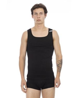 Bikkembergs Black Cotton Men's Tank Top