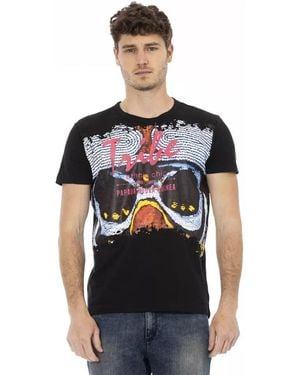 TRUSSARDI ACTION Black Cotton Men T