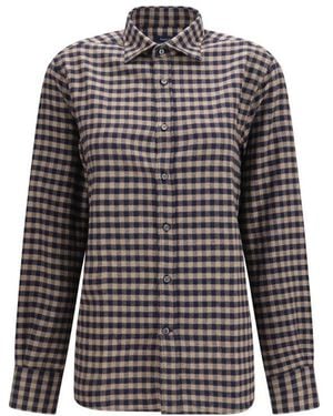 Deperlu Multicolor Cotton Pattern Shirt - Black