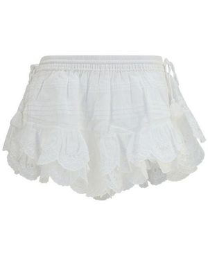 Isabel Marant Cotton Bermuda Shorts - White