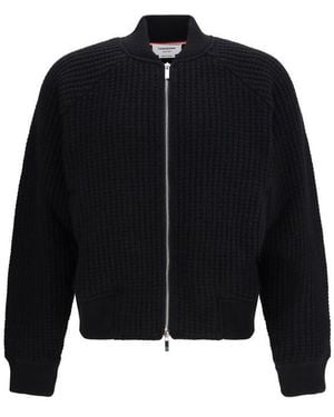 Thom Browne Black Wool Oves Aries Bomber