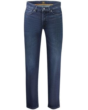 BOSS Blu Cotton Men Jeans - Blue