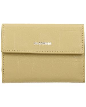 Jil Sander Leather Wallet - Natural