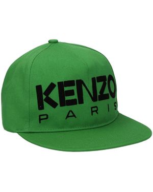 KENZO Cappelli Uomo Cotone Verde/Nero - Green