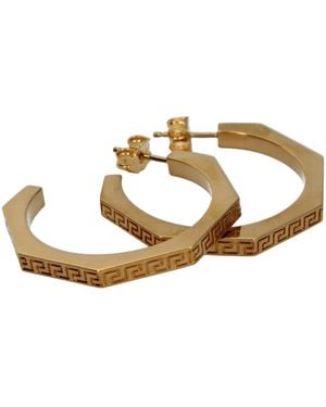 Versace Metal Earrings - Metallic