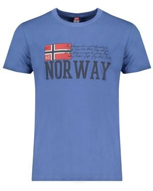 Norway 1963 Cotton T-Shirt - Blue