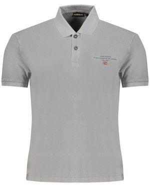 Napapijri Cotton Polo Shirt - Grey
