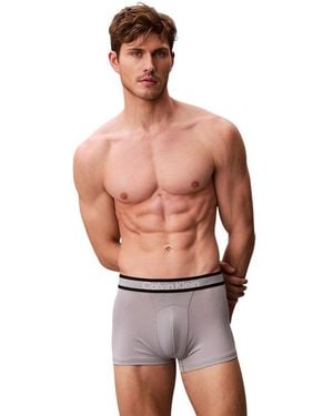 Calvin Klein Grey Recycled Polyester Boxers - Brown