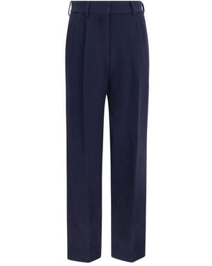 Blazé Milano Blue Wool Oves Aries Trousers