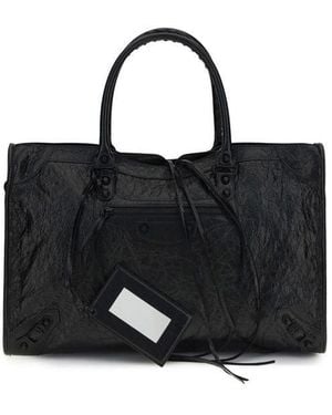 Balenciaga Black Lamb Ovis Aries Aries Handbag