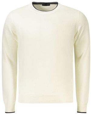 North Sails White Cotton Men Jumper