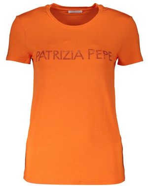 Patrizia Pepe Viscosa T-Shirt - Orange