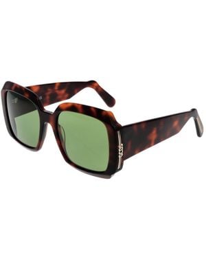 Gcds Brown Unisex Sunglasses - Green
