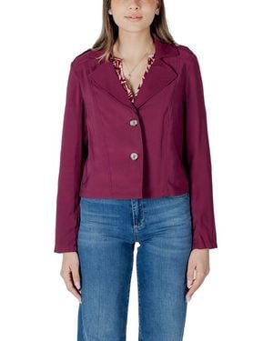 Street One Purple Viscose Parka - Red