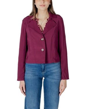 Street One Purple Viscose Parka - Red