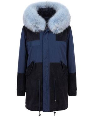 MR & MRS Blue Cotton 's Jacket