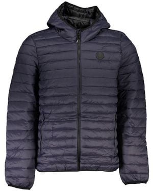 Gianmarco Venturi Blu Poliammide Men's Jacket - Blue