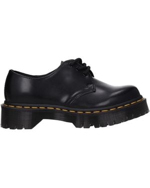 Dr. Martens Black Leather Oxfords And Derby