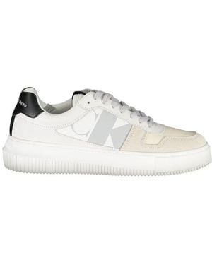 Calvin Klein Bianco Leather Sneaker - White