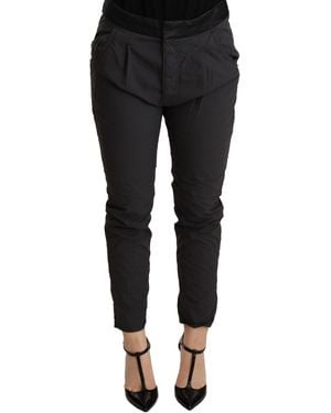 CYCLE Elegant Mid Waist Slim Fit Skinny Trousers - Multicolour