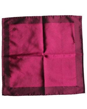 Dolce & Gabbana Silk Lace Stole Square Foulard Scarf - Pink