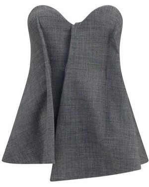 Magda Butrym Magda Butrym Asymmetrical Wool Corset - Grey