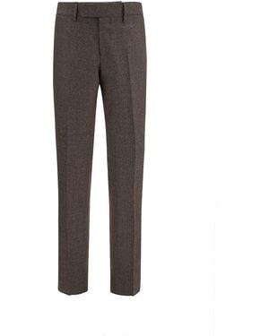 Lardini Brown Viscose Dress Trousers