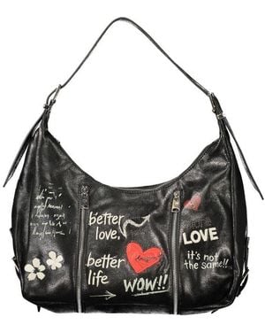 Desigual Nero Poliuretano Donna Bag - Black