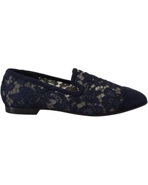 Dolce & Gabbana Elegant Loafers Flats - Blue