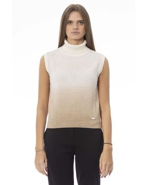 Baldinini White Wool Jumper - Natural