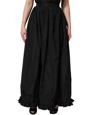 MSGM Black High Waist Pleated A