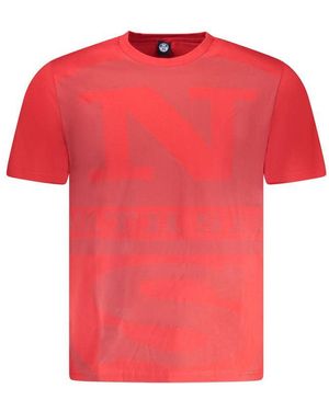 North Sails Red Cotton Men T