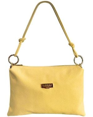 Baldinini Bicolour Cowhide Clutch Bag - Yellow