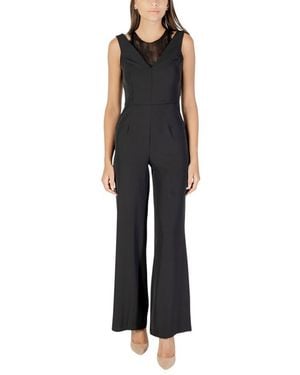 Rinascimento Black Polyester Jumpsuit