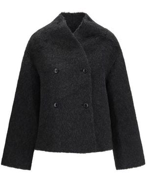 Loulou de Saison Black Alpaca Vicugna Pacos Jacket
